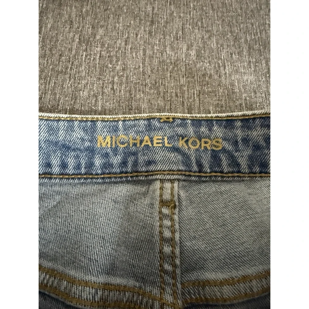 Michael Kors Women's Bootcut Light Wash Blue Denim Jeans Stretch Mid Rise Sz 6